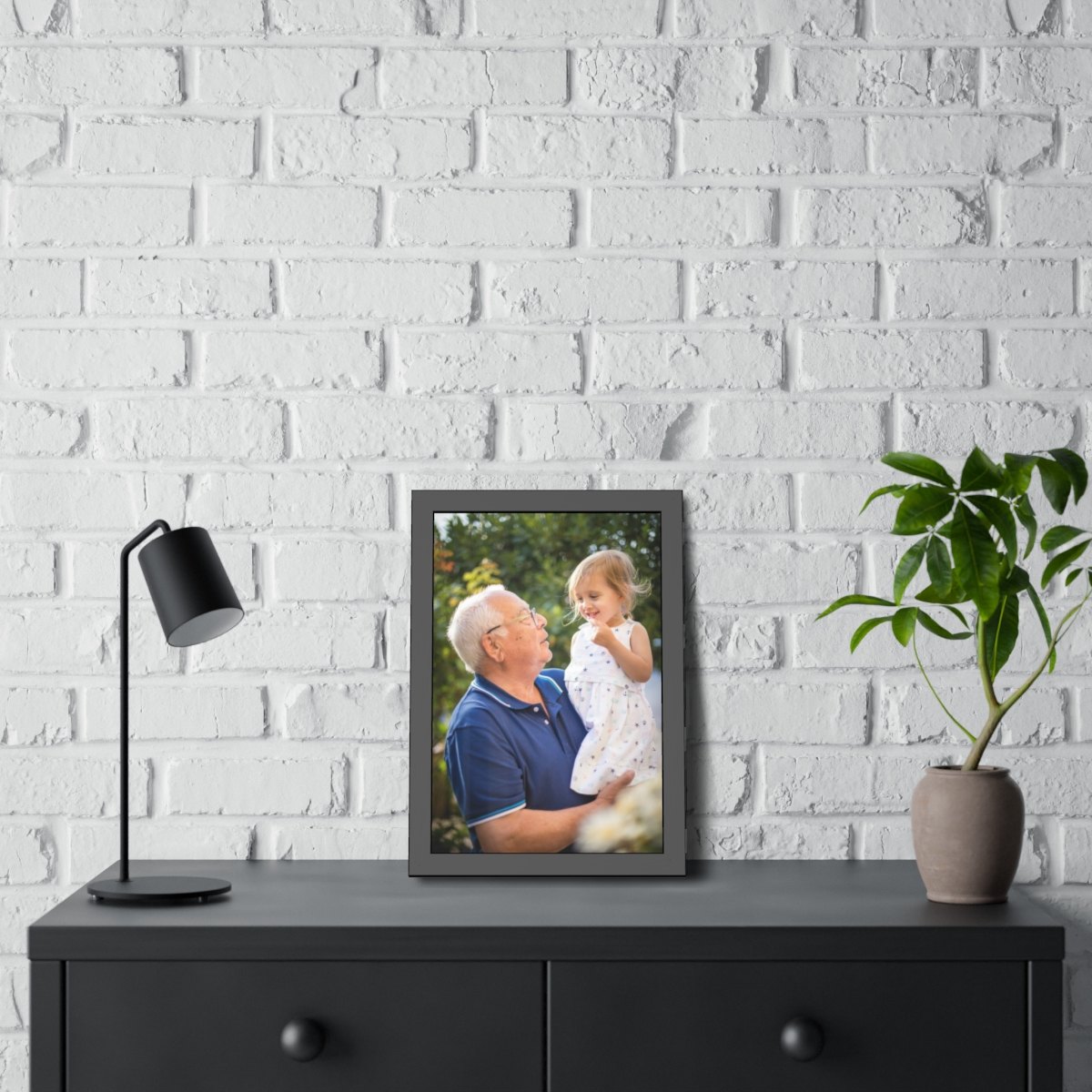 Framed print: In a setting